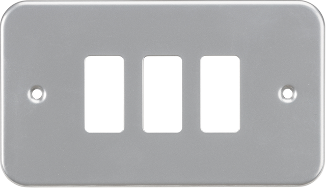 Metalclad 3G Grid Faceplate - Powder Coated Silver/Grey