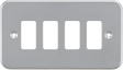 Metalclad 4G Grid Faceplate - Powder-coated Silver Grey