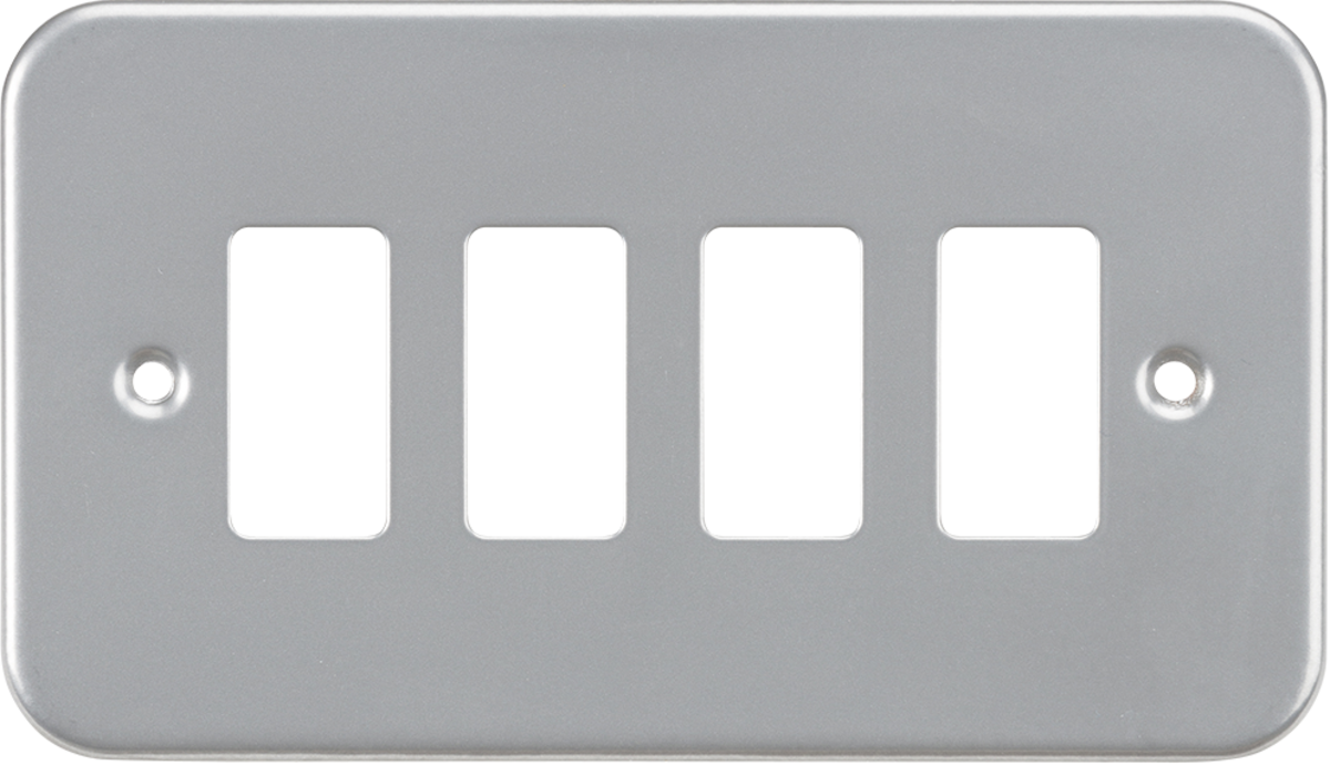 Metalclad 4G Grid Faceplate - Powder-coated Silver Grey