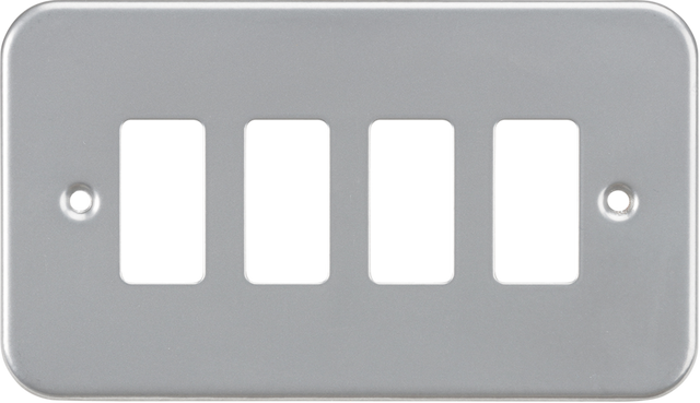 Metalclad 4G Grid Faceplate - Powder-coated Silver Grey