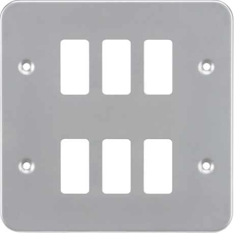 Metalclad 6G Grid Faceplate - Front View