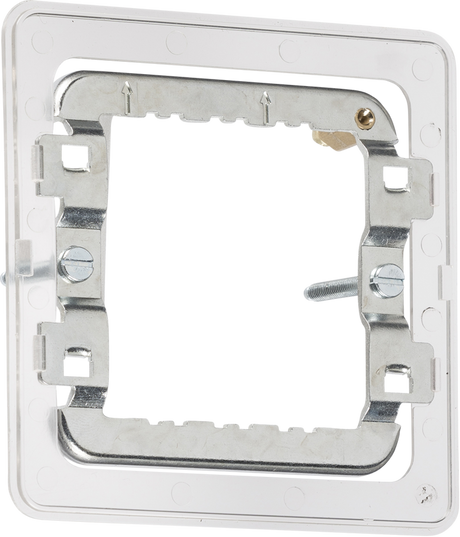 1-2G Grid Mounting Frame for Screwless - Premium Grade Steel