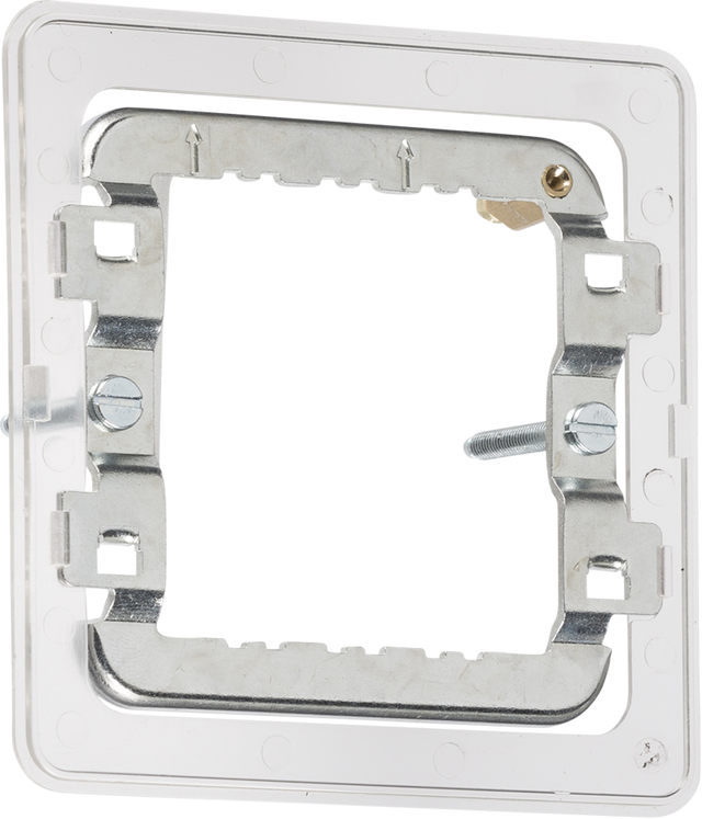 1-2G Grid Mounting Frame for Screwless - Premium Grade Steel