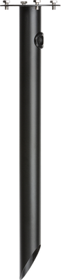 Bollard Spike - Stainless Steel, Black Finish for Outdoor Use