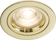 IP20 230V GU10 Brass Recessed Fixed Twist & Lock Downlight