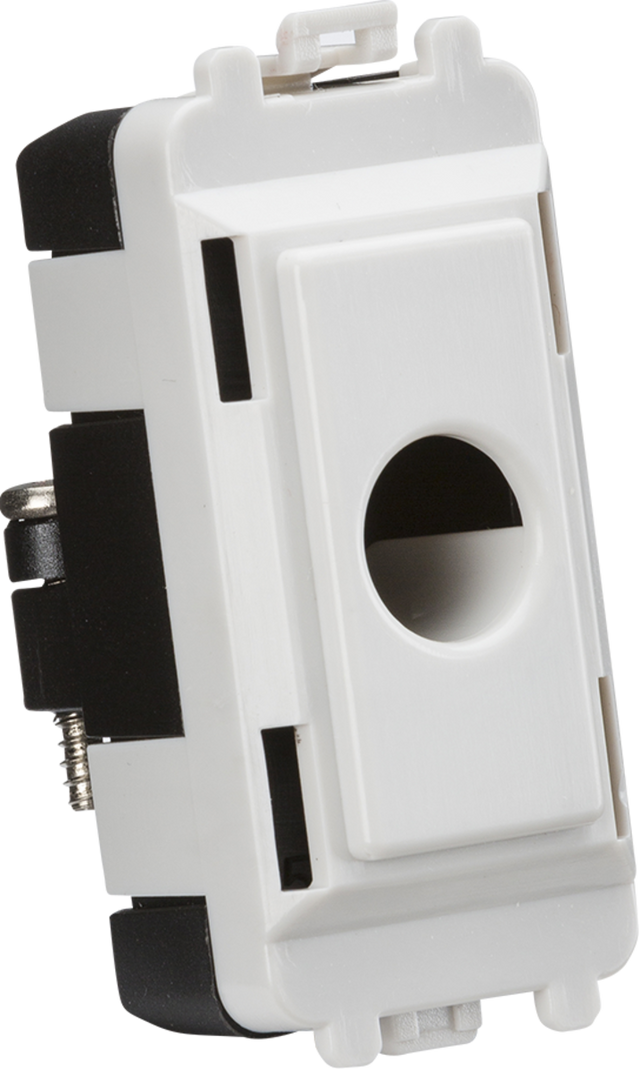 Flex Outlet Module for up to 10mm Cable - White