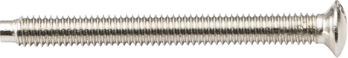 M3.5 x 35mm Raised Head Countersunk Electrical Socket Screw - Nickel Plated