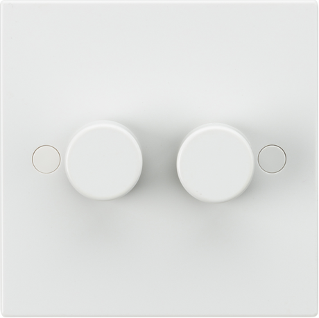 Knightsbridge 2G 2 Way 40-400W Leading Edge Dimmer Switch, White