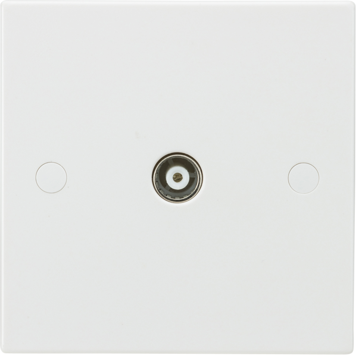 Knightsbridge Coaxial TV Outlet (Non-Isolated) - White