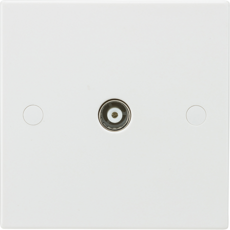 Knightsbridge Coaxial TV Outlet (Non-Isolated) - White