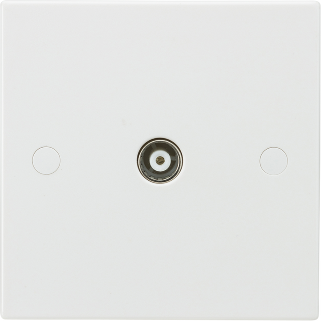Knightsbridge Coaxial TV Outlet (Non-Isolated) - White