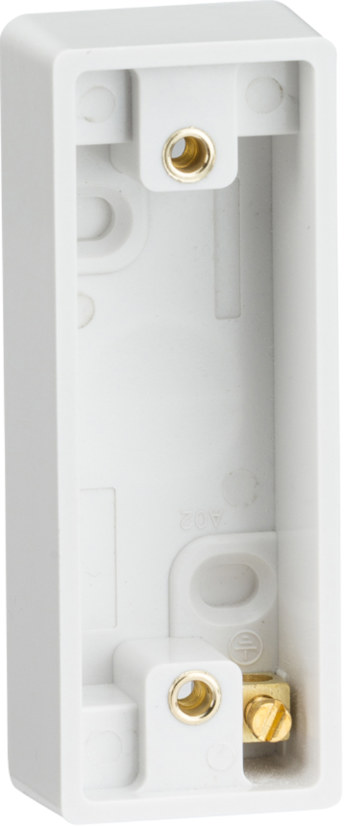 Knightsbridge Single 16mm Architrave Pattress Box - Square Edge - White