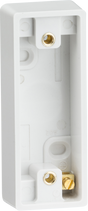 Knightsbridge Single 16mm Architrave Pattress Box - Square Edge - White