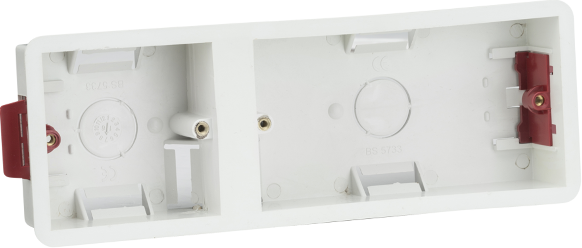 Knightsbridge 35mm Dry Lining Box - White Plastic