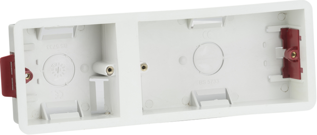 Knightsbridge 35mm Dry Lining Box - White Plastic