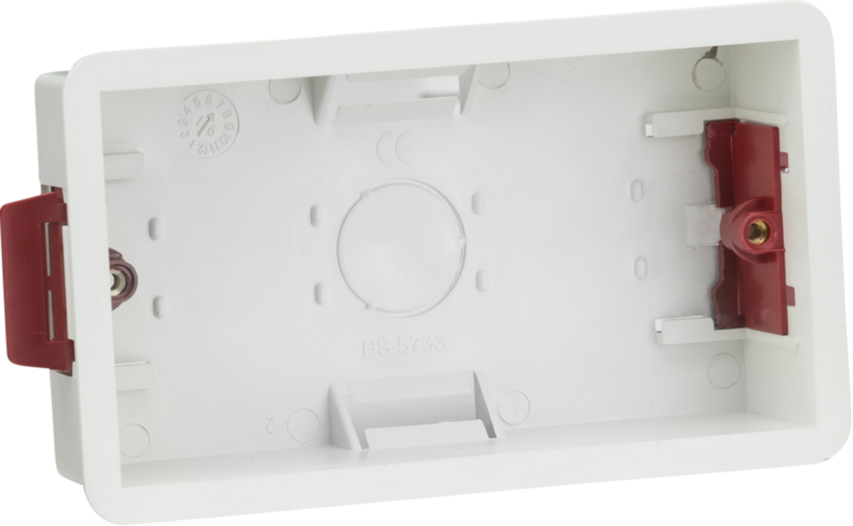 Knightsbridge 35mm Double Dry Lining Box - White