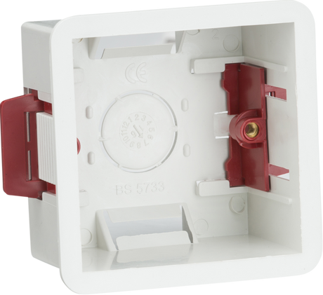 47mm Single Dry Lining Box - White
