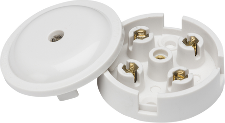 5A Junction Box 4-Terminal - White (59mm)