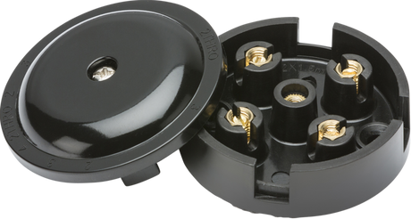 5A Junction Box 4-Terminal - Black (59mm)