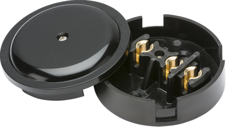 30A Junction Box 3-Terminal - Black 89mm