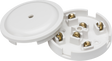 20A Junction Box 6-Terminal - White 89mm Diameter