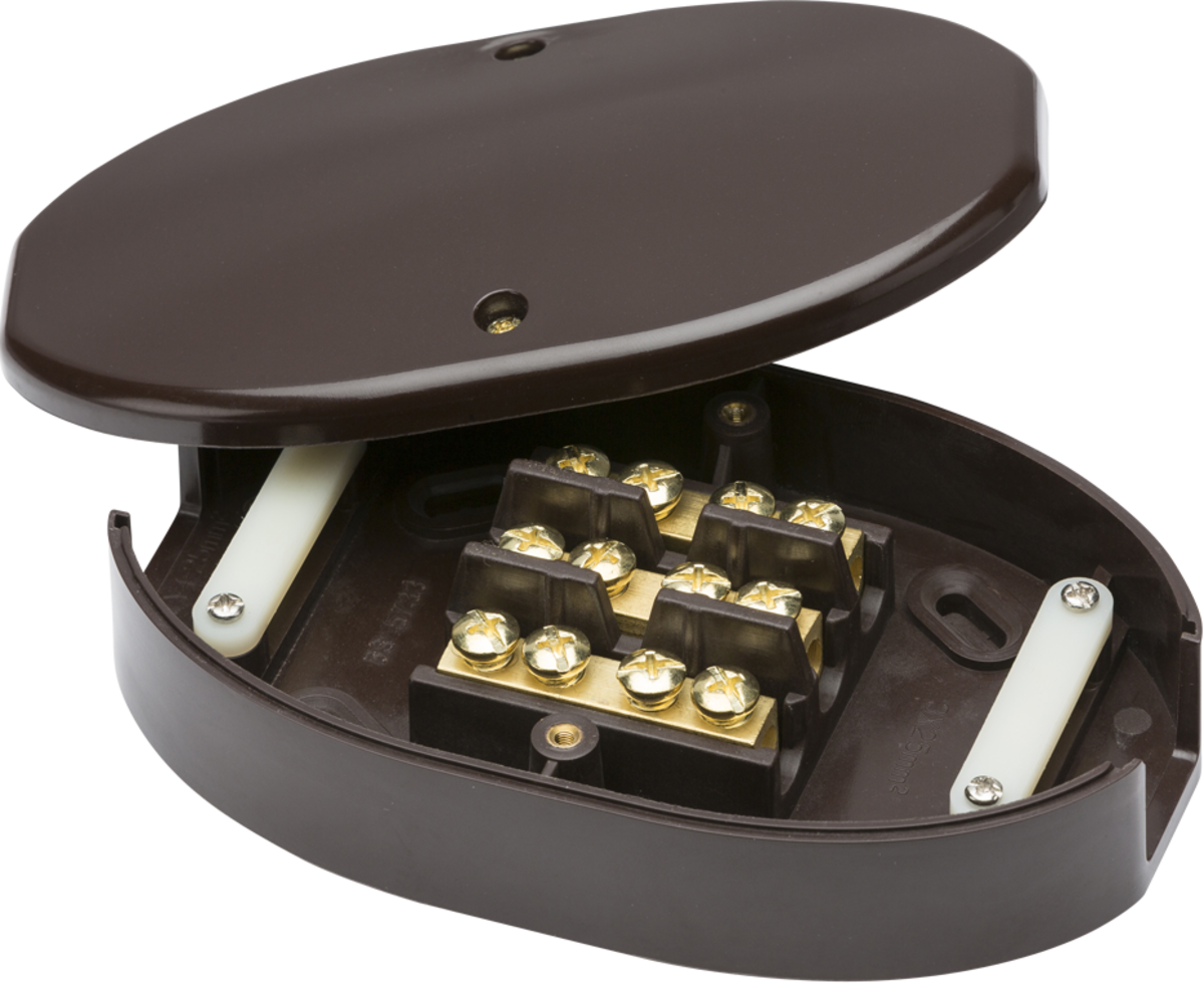 60A Junction Box 3-Terminal - Brown