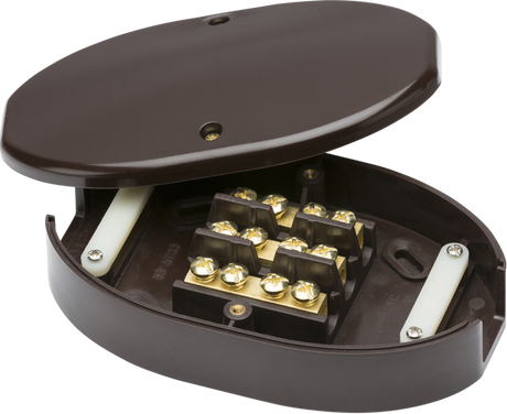 60A Junction Box 3-Terminal - Brown