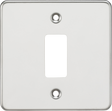 Flat Plate 1G Grid Faceplate - Polished Chrome