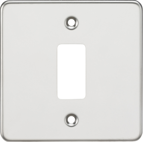 Flat Plate 1G Grid Faceplate - Polished Chrome
