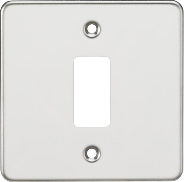 Flat Plate 1G Grid Faceplate - Polished Chrome