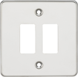 Flat Plate 2G Grid Faceplate - Polished Chrome