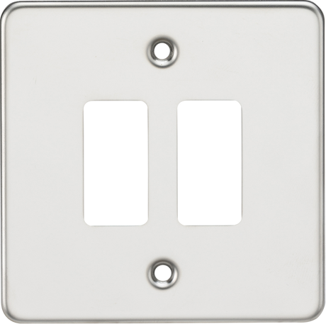 Flat Plate 2G Grid Faceplate - Polished Chrome