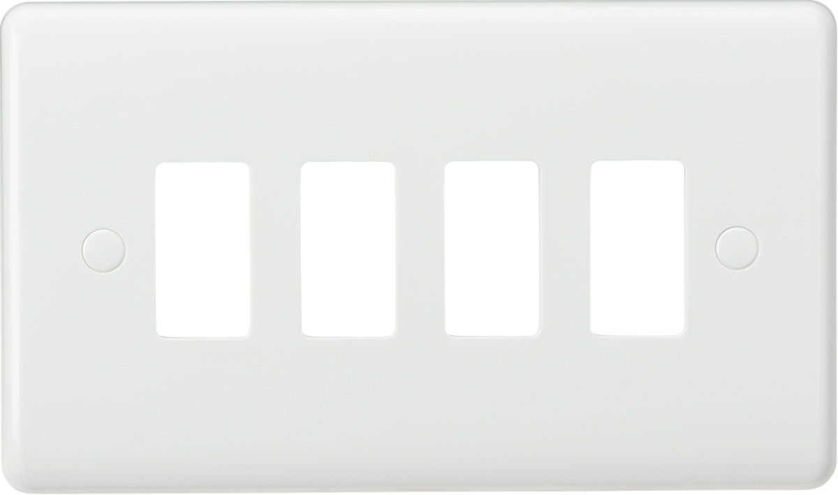 Knightsbridge 4G Curved Edge Grid Faceplate