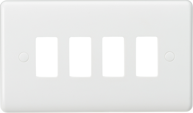 Knightsbridge 4G Curved Edge Grid Faceplate