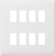 ML Accessories 8G Curved Edge Grid Faceplate - White