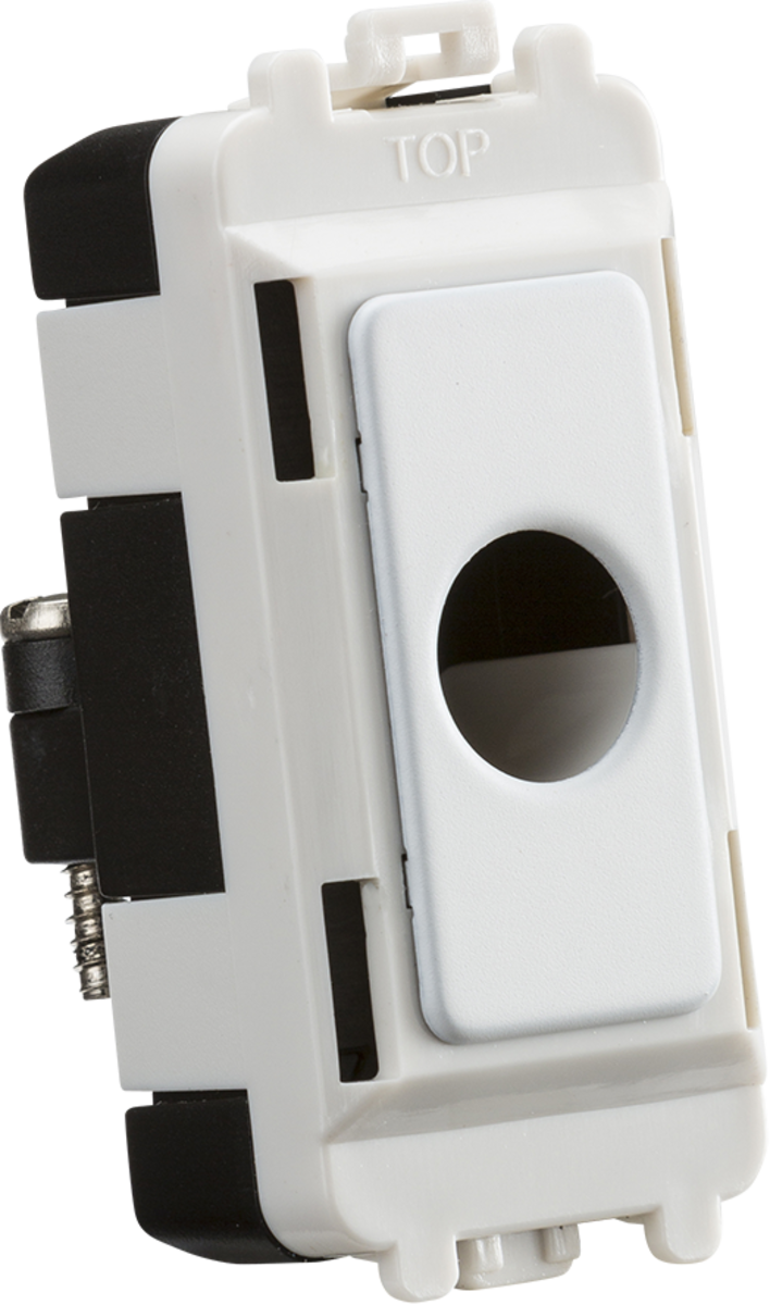 Knightsbridge Flex Outlet Module - Matt White
