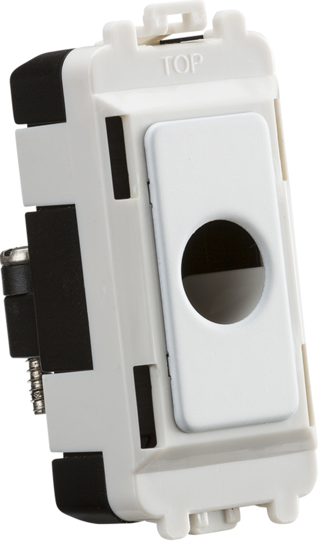 Knightsbridge Flex Outlet Module - Matt White