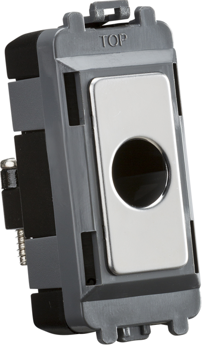 Knightsbridge Flex Outlet Module Polished Chrome