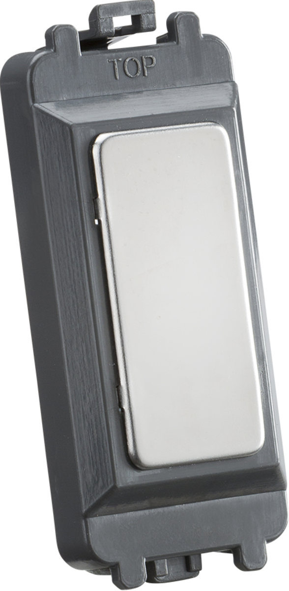 Knightsbridge Blank Grid Module - Polished Chrome