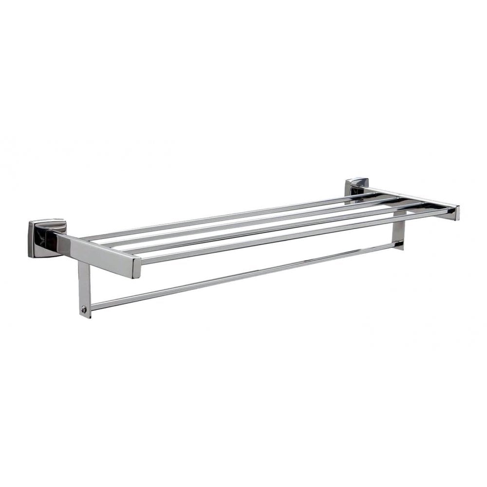 B-676 Chrome Towel Shelf with Square Bars