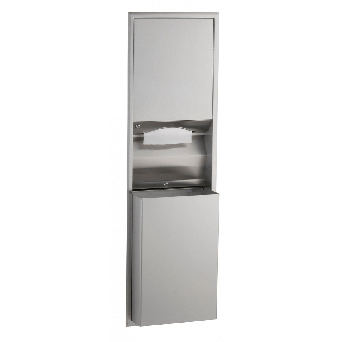 B-3944 Recessed Paper Towel Dispenser and 45.5L Bin Combination Unit