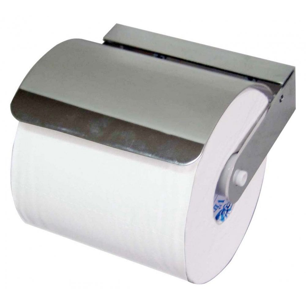 Chrome Plated Brass Toilet Roll Holder with Cover