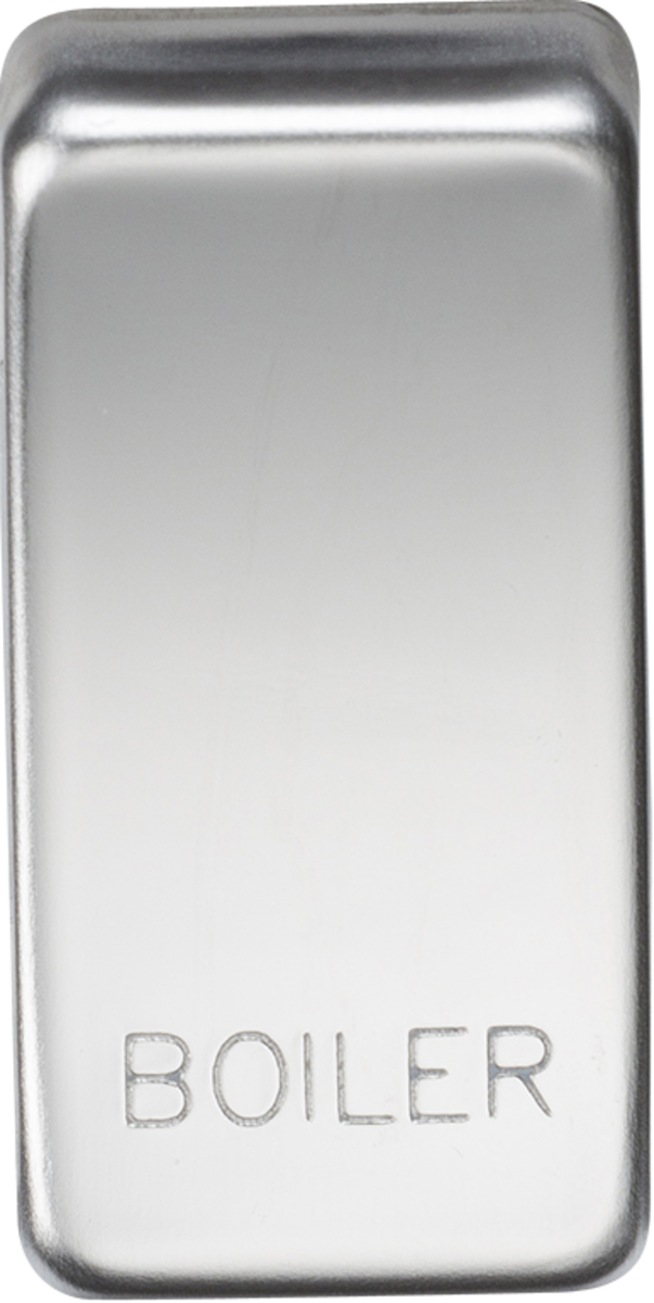 Switch Cover Marked BOILER - Polished Chrome
