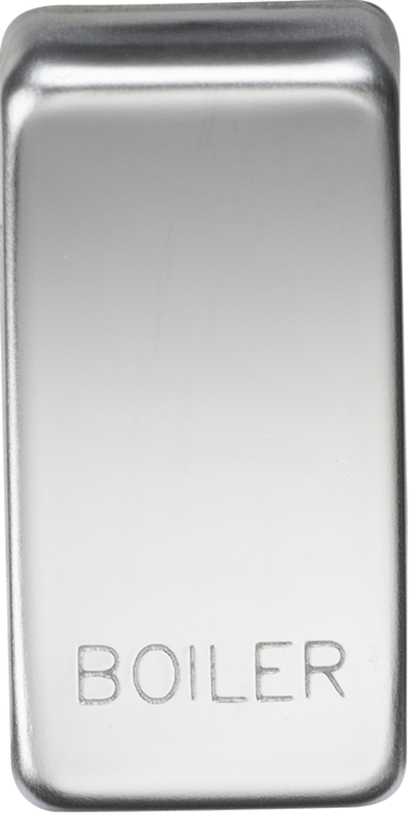 Switch Cover Marked BOILER - Polished Chrome