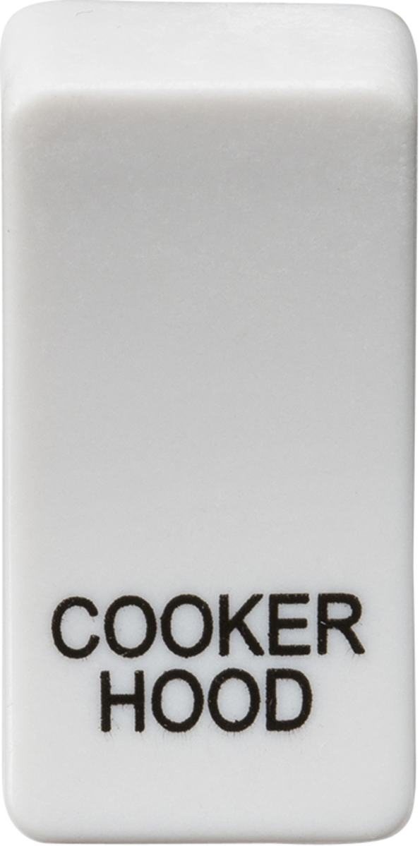 Switch Cover Marked COOKER HOOD - White