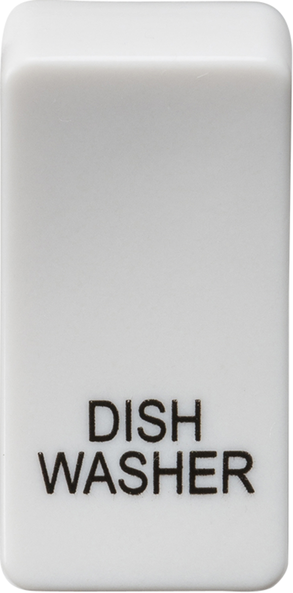 Switch Cover Marked DISHWASHER - White