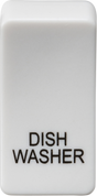 Switch Cover Marked DISHWASHER - White