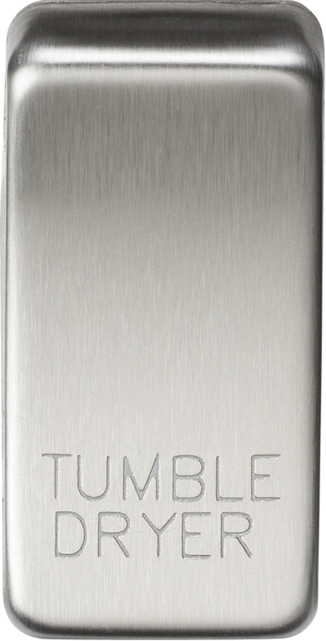 Switch Cover Marked Tumble Dryer - Brushed Chrome