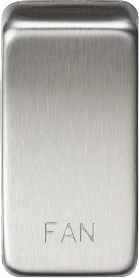 ML Accessories Switch Cover 'Marked FAN' - Brushed Chrome