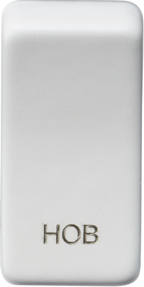 Switch Cover 'Marked HOB' - Matt White